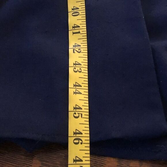 Vintage Hamells Navy Blue Dolman Sleeve Fit and Flare Midi Dress Size 14 - Picture 14 of 14